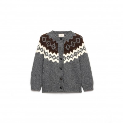 PRADA WOOL AND CASHMERE CARDIGAN P25O13